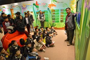 Education programme at visitor centre in country parks